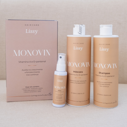Kit Monovin-A + Bepantol - Crescimento Capilar Rápido e Hidratação Profunda
