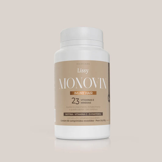 Monovin-A suplemento vitamínico para Fortalecimento Capilar e Imunidade - 60 Comprimidos